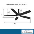 Minka-Aire F717L - Kelvyn - 52" withLED Light Kit - 5 Blade Indoor Ceiling Fan