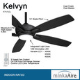 Minka-Aire F717L - Kelvyn - 52" withLED Light Kit - 5 Blade Indoor Ceiling Fan