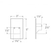 WAC Lighting LED 12V Vertical Step and Wall Light 4021-AM