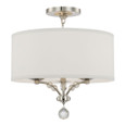 Crystorama 8005 Mirage 3 Light Semi Flush Mount