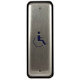 LCN LCN 8310-3818WS 1-1/2" x 4-3/4" Rectangle Jumb and Surface Mount Wireless Actuator with Handicap Symbol and Transmitter LCN-8310-3818WS