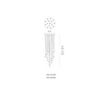Modern Forms PD-41815R Cascade Etched Glass LED Round Chandelier