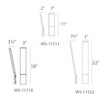 Modern Forms MDF-WS-11522 Blade LED Wall Sconce