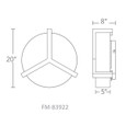 Modern Forms FM-83922 Segment LED Flush Mount