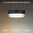 Modern Forms FM-W76108 Kind LED 3-CCT Indoor or Outdoor Flush Mount