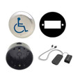 LCN 8310 Series 4-1/2" Round Wireless Touchless Actuator with Handicap Symbol and Weather Trim