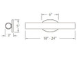 Modern Forms WS-3624 Loft LED Bathroom Vanity or Wall Light