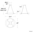 Modern Forms PD-86332 Ilios LED Pendant