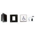 LCN 8310-3853WF 4-3/4" x 4-3/4" Square, Wireless Wall and Flush Mount Actuator with Handicap Symbol