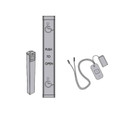 LCN 8310-3836TW Wireless Touchless Actuator with 36" Full Length Bollard Package and Handicap Symbol