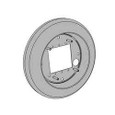 LCN LCN 8310-876 6" Round Stainless Steel Tapered Escutcheon LCN-8310-876