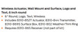 LCN LCN 8310-3852TWS 6" Round Wall and Surface Mount Wireless Actuator with Handicap Symbol and Push To Open Text, Transmitter, and Weather/Trim Ring LCN-8310-3852TWS