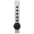 Dormakaba 9600 Series Cabinet Lock, Wood Application, Clutch Ball Bearing Knob with Trim Plate