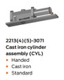 LCN LCN 2215 Concealed, Heavy Duty High Security Track Closer - Powder Coat Finish LCN-2215-POWDER