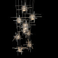 Hubbardton Forge 131107 Tura 9-Light Seeded Glass Pendant