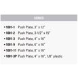Trimco 1001-1 Heavy Duty Push Plate (3" x 12")