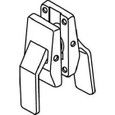 Trimco 1562A Hospital Series push/pull latch - line drawing, front view, both levers down position