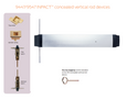 Von Duprin 9447/9547 Impact Series Concealed Vertical Rod Exit Device
