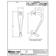Trimco 1120 Cast Pitcher Grip Pull (6" CTC)