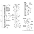 Adams Rite 4781 Two-Point Deadlatch with Paddle for Narrow Stile Doors