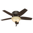 Hunter 42" 5 Blade Newsome Low Profile Ceiling Fan with LED Light Kit and Pull Chain HFC-1000084