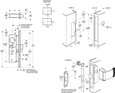 Adams Rite Adams Rite 4920AN Heavy Duty Deadlatch (ANSI Size) (Cylinder Not Included) ADA-4920