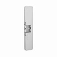 HES 9400 Surface Mounted Electric Strike for Rim Exit Devices in Satin Stainless Steel (630) – front and side view