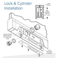 Adams Rite 1830 Series Swing Bolt Bottom Rail Deadlock for Ultra-Narrow Stile Doors