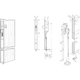 Adams Rite MS1837 Series Two-Point Deadlock with Pivoted Bolt and Threshold Security
