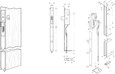 Adams Rite Adams Rite MS1837 Series Two-Point Deadlock (Cylinder Not Included) ADA-MS1837