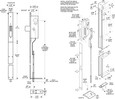 Adams Rite Adams Rite MS1837 Series Two-Point Deadlock (Cylinder Not Included) ADA-MS1837