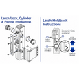 Adams Rite MS+1890 Series Deadlock/Deadlatch with Maximum Security Hookbolt