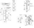 Adams Rite Adams Rite MS1950 Series - Maximum Security Stainless Steel Straightbolt Deadlocks (Cylinder Not Included) ADA-MS1950