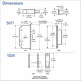 Adams Rite 5500 Series Deadlock for Sliding Wood Doors with 1000 lb Strength Rating