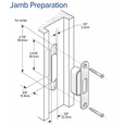 Adams Rite 5500 Series Deadlock for Sliding Wood Doors with 1000 lb Strength Rating