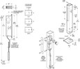 Adams Rite Adams Rite 1870 Series - Cylinder-Operated Flushbolt (Cylinder Not Included) ADA-1870
