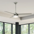 Hunter 60" 3 Blade Sentinel Ceiling Fan with LED Light Kit and Handheld Remote
