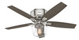 Hunter 52" 5 Blade Bennett Low Profile Ceiling Fan with LED Light Kit and Handheld Remote