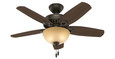 Hunter 42" 5 Blade Builder Ceiling Fan with LED Light Kit and Pull Chain (2 Bulb)