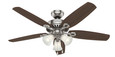 Hunter 52" 5 Blade Builder Ceiling Fan with LED Light Kit and Pull Chain (3 Bulb)
