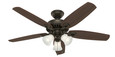 Hunter 52" 5 Blade Builder Ceiling Fan with LED Light Kit and Pull Chain (3 Bulb)