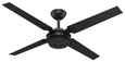 Hunter 54" 4 Blade Chronicle Damp Rated Ceiling Fan and Wall Control