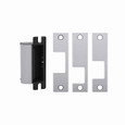 HES 1006 Series Electric Strike - strike body with three included interchangeable faceplates, Satin Chrome finish