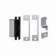 HES 1006 Series Electric Strike - strike body with single faceplate and deadbolt filler brackets, Satin Chrome finish