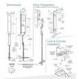 Adams Rite 1870HM Cylinder-Operated Flushbolt for Paired Hollow Metal Doors