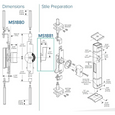 Adams Rite MS1880/MS1881 Two-Point Flushbolts with Interlock Mechanism