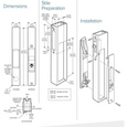 Adams Rite 4189 Flush Lockset with MS1847 Deadlock for Sliding Doors