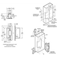 Adams Rite 7110 Electric Strike with 1-7/16" x 7-15/16" Flat Faceplate - Satin Chrome