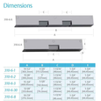 HES Folger Adam 310-6-8 Complete Pacs for Concealed Vertical Rods and Active Leaf of a Pair of Doors