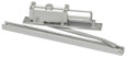 LCN 2014-POWDER Concealed Heavy Duty Door Closer with Single Lever Track — closer body and arm separated, Aluminum Finish